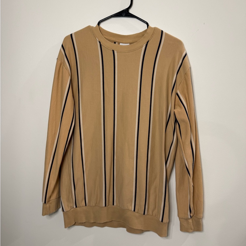 Striped Tan Sweater for Men